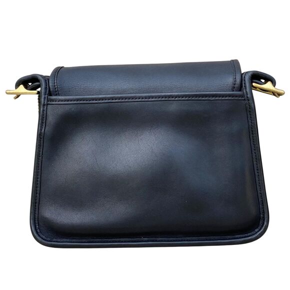 Vintage Coach Rambler’s Legacy 9061 Black Leather Crossbody Shoulder Bag - Picture 4 of 10